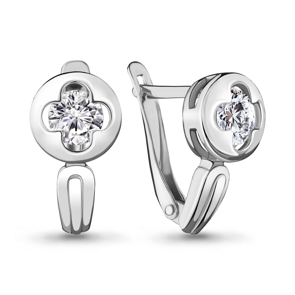

Серьги из серебра с фианитом Aquamarine 46995_925_р, 46995_925_р