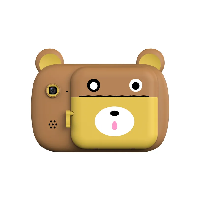 

Фотоаппарат KUPLACE Print Camera 24 Мп с играми + функция печати фото, мишка, коричневый, Print Camera 24 Мп Bear мишка