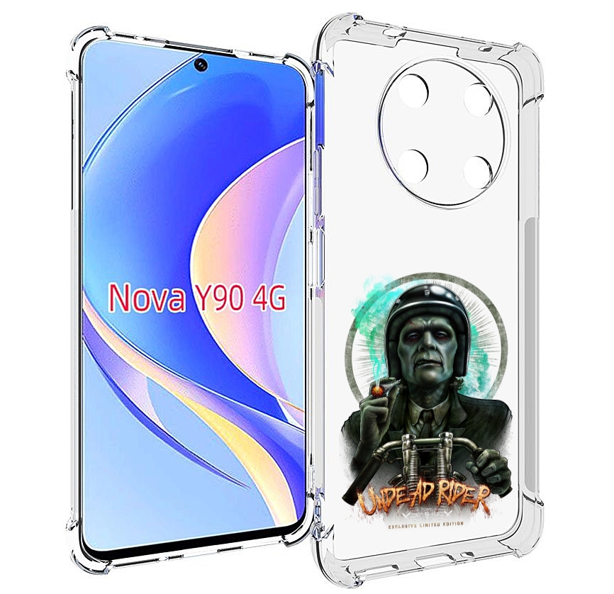 

Чехол MyPads зеленый мужчина с сигаретой на мотоцикле для Huawei Nova Y90 (CTR-LX1), Tocco