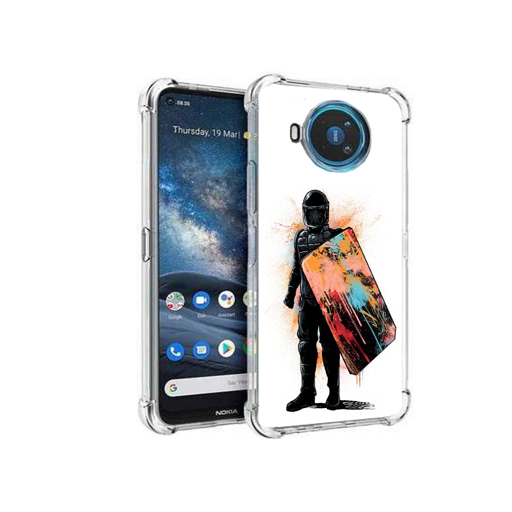 

Чехол MyPads Tocco для Nokia X100 солдат с красочным щитом (PT227057.109.614), Прозрачный, Tocco