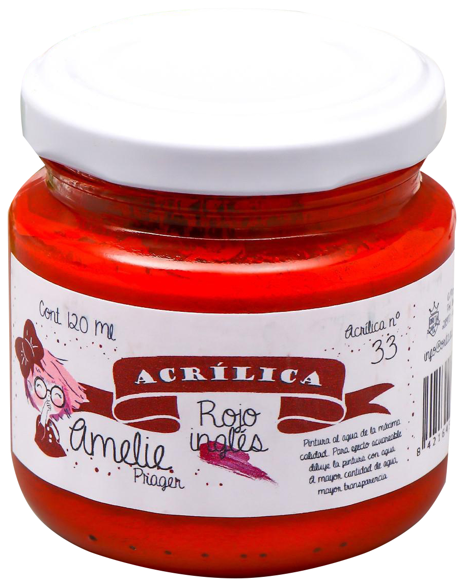 

Акриловая краска AMELIE английский красный. 120 мл