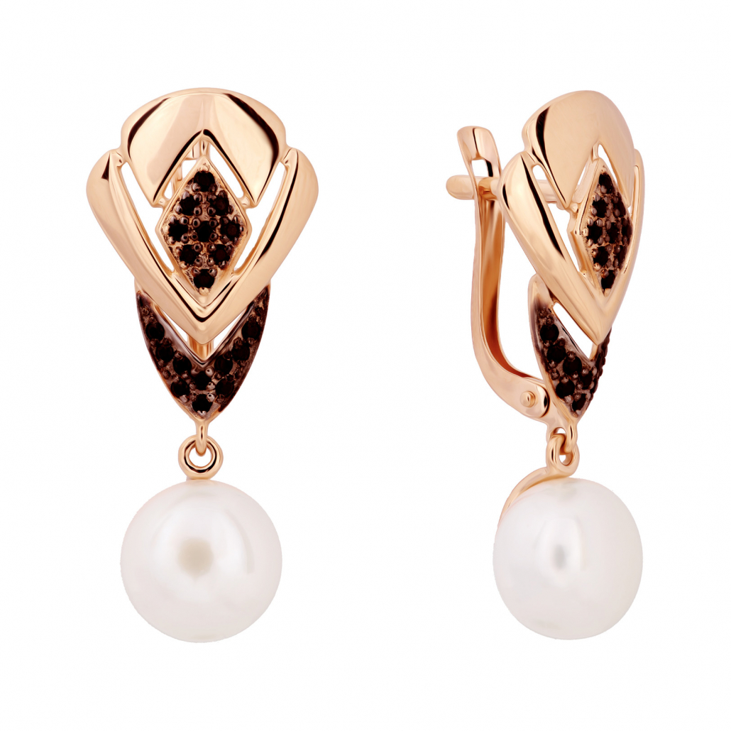 

Серьги из красного золота с жемчугом Золото Дисконт 2903215765пд, 2903215765пд