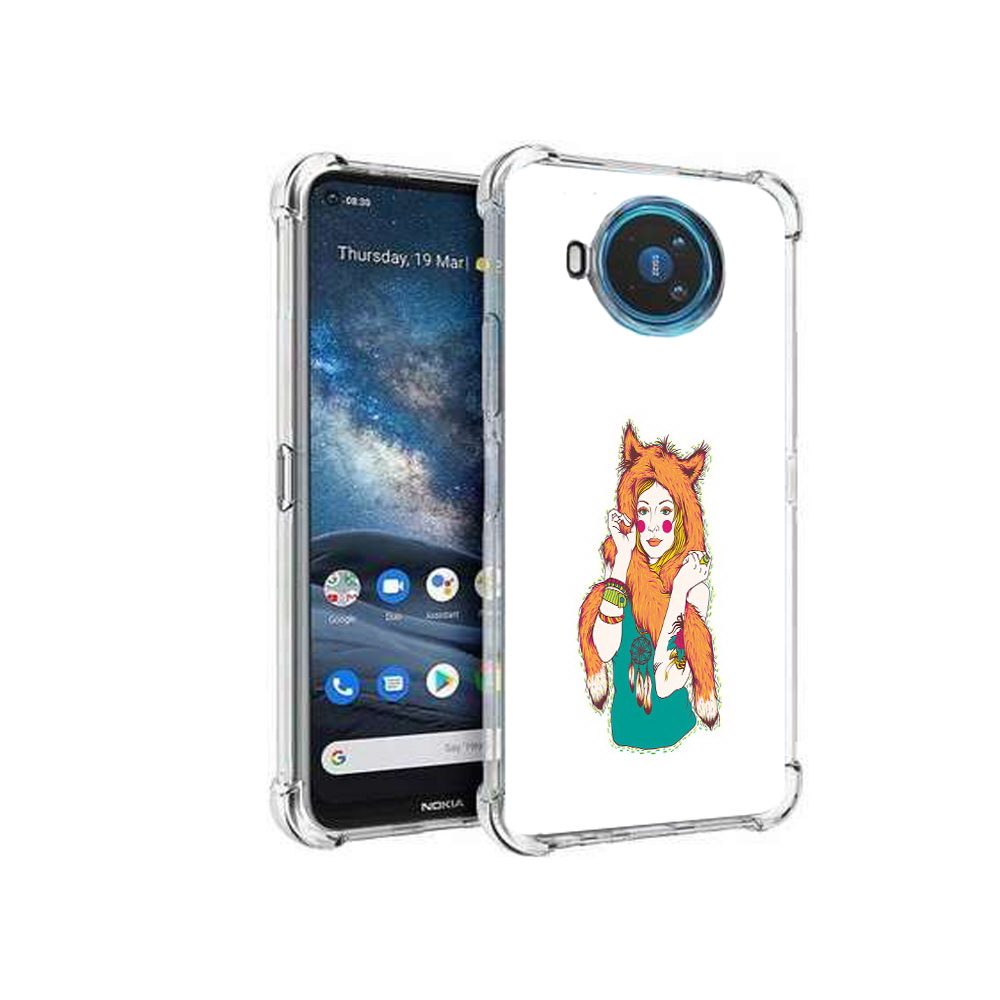 

Чехол MyPads Tocco для Nokia X100 Девушка лиса (PT227057.109.62), Прозрачный, Tocco