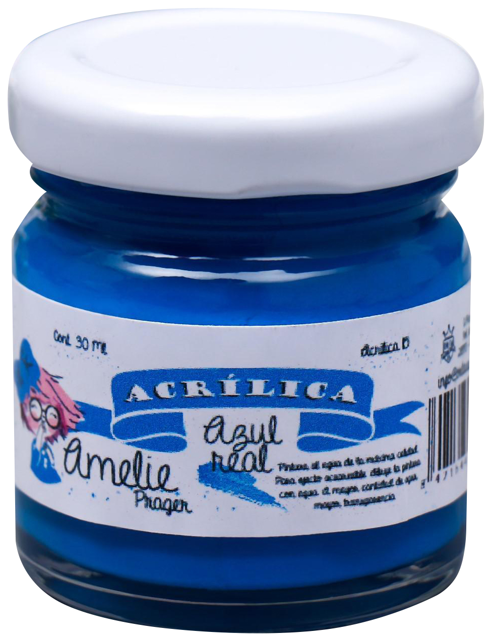 Акриловая краска AMELIE синий, 30 мл
