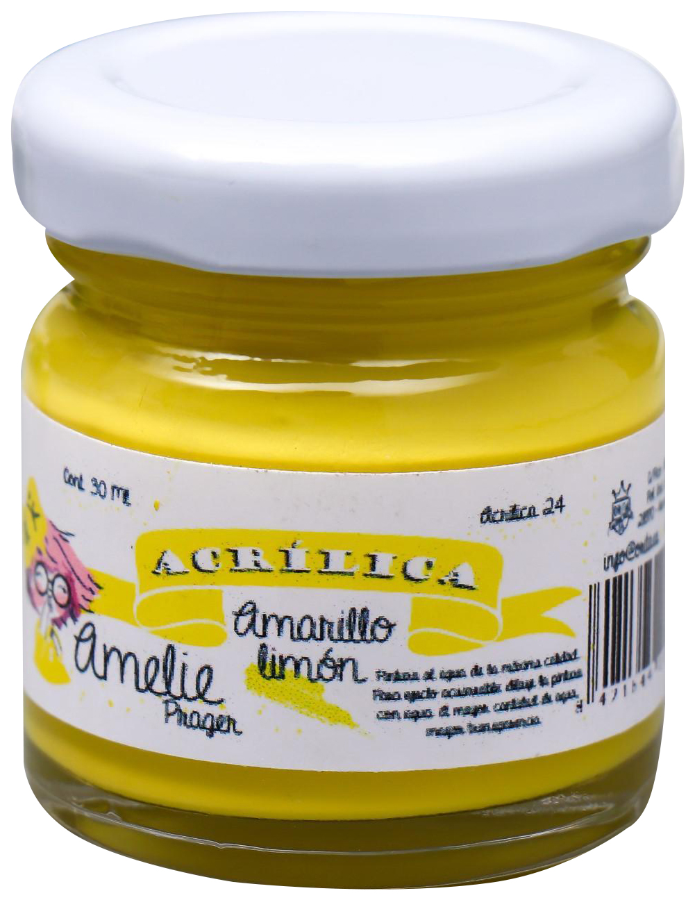 

Акриловая краска AMELIE жёлтый лимон, 30 мл