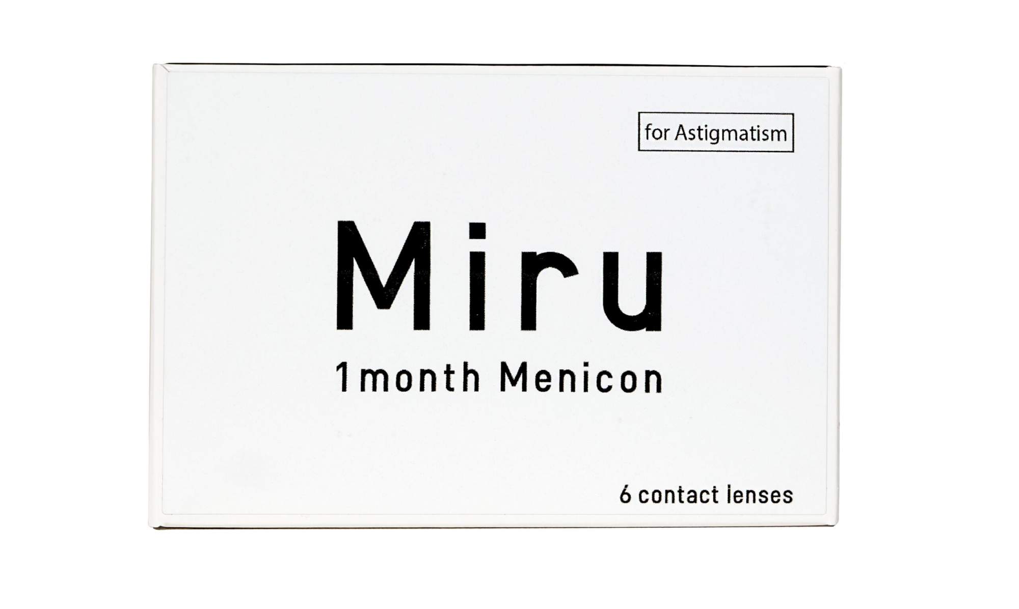 

Астигматические линзы MIRU 1 Month for Astigmatism 6 линз SPH -2.00 Cyl -1.75 AXIS 160