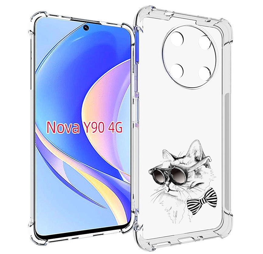 

Чехол MyPads крутая кошка в очках для Huawei Nova Y90 (CTR-LX1) / Enjoy 50 Pro, Tocco