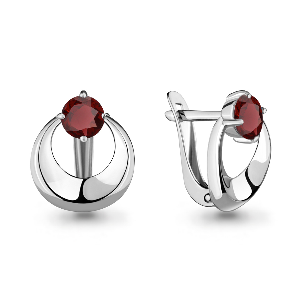 

Серьги из серебра с гранатом Aquamarine 4700503_925_р, 4700503_925_р