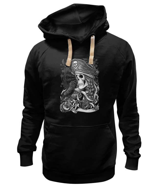 

Худи Printio Пират черное 2XL, Черный, Пират
