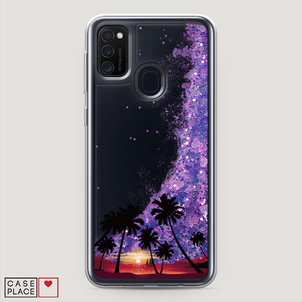 

Чехол Awog на Samsung Galaxy M30s "Закат и пальмы", Разноцветный, 29892-1