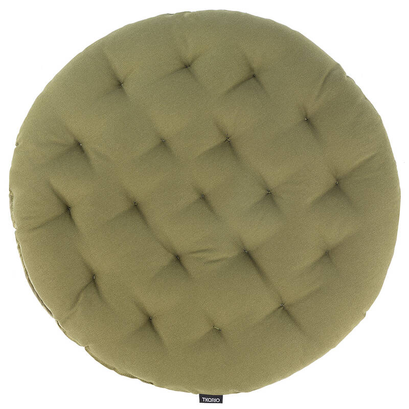 

Подушка на стул Tkano круглая оливковая Essential 40 TK22-CP0013, TK22-CP0013