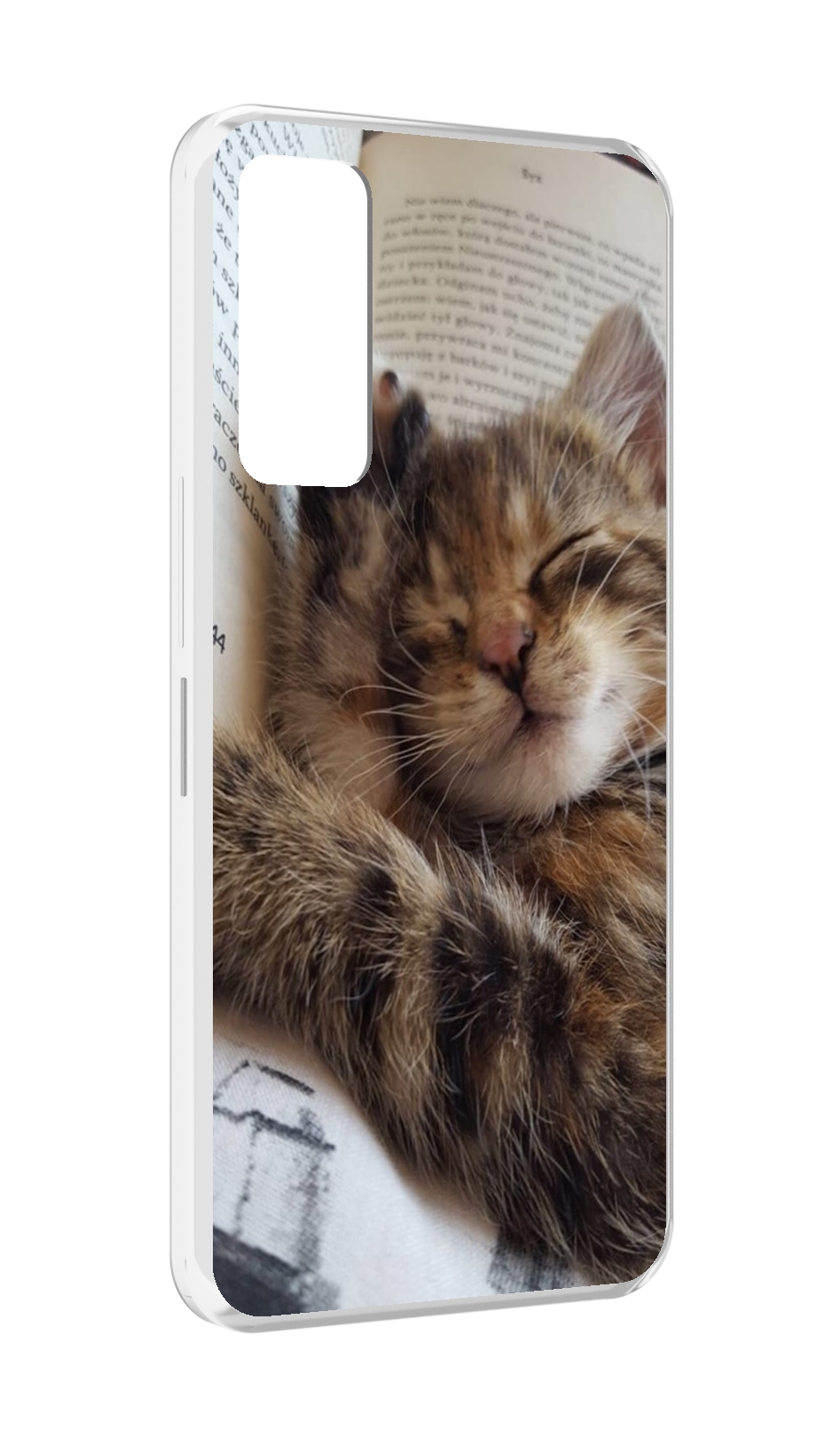 

Чехол MyPads Спящий-котенок для TCL 30 / TCL 30 5G / TCL 30+ plus, Прозрачный, Tocco