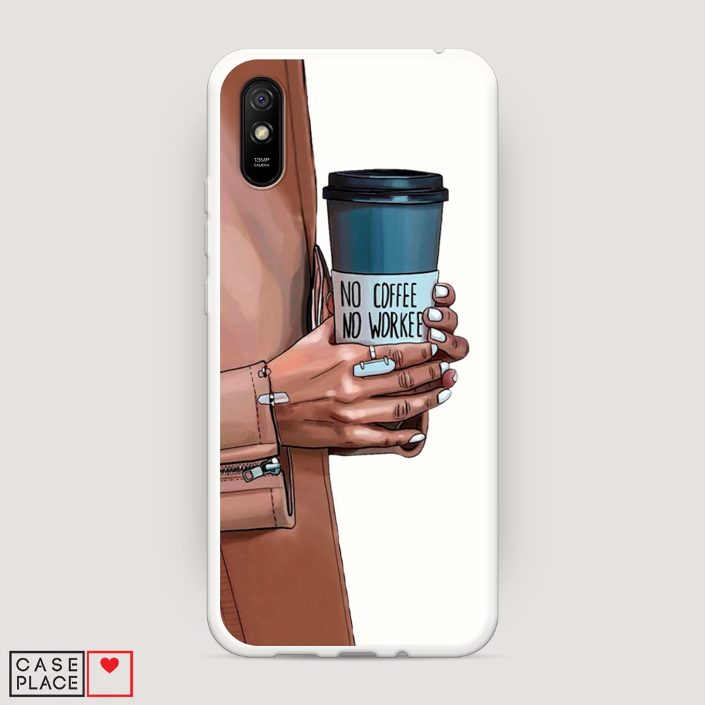 

Матовый силиконовый чехол "No coffee" на Xiaomi Redmi 9A, 38957-1