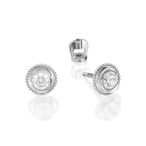 

Серьги пусеты из золота PLATINA jewelry 02-4126, фианит, 02-4126