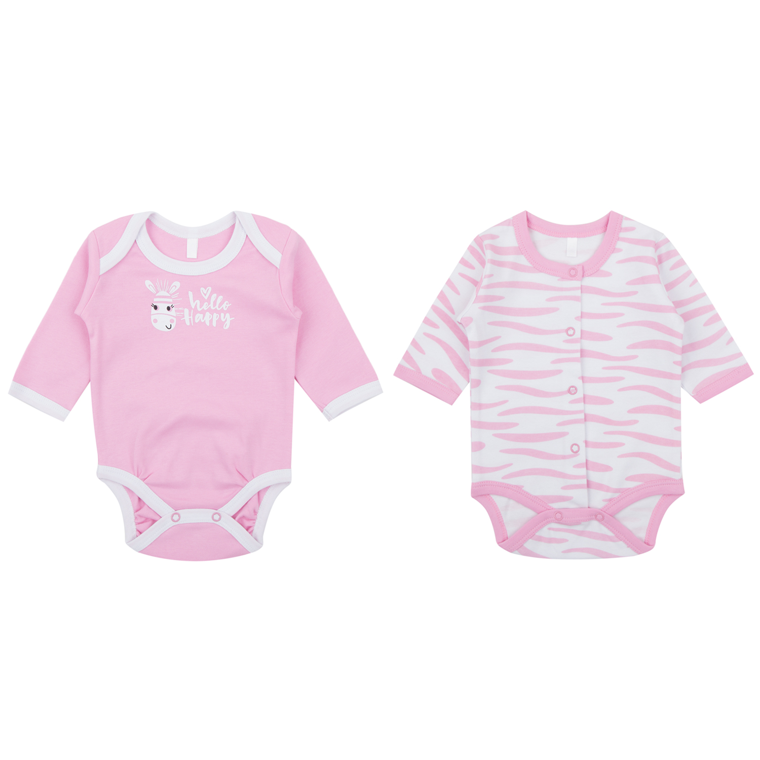 

Боди 2 шт для детей Leader Kids ЛКЗ2121156556ин04У белый/розовый 56, ЛКЗ21211565-ИН04У