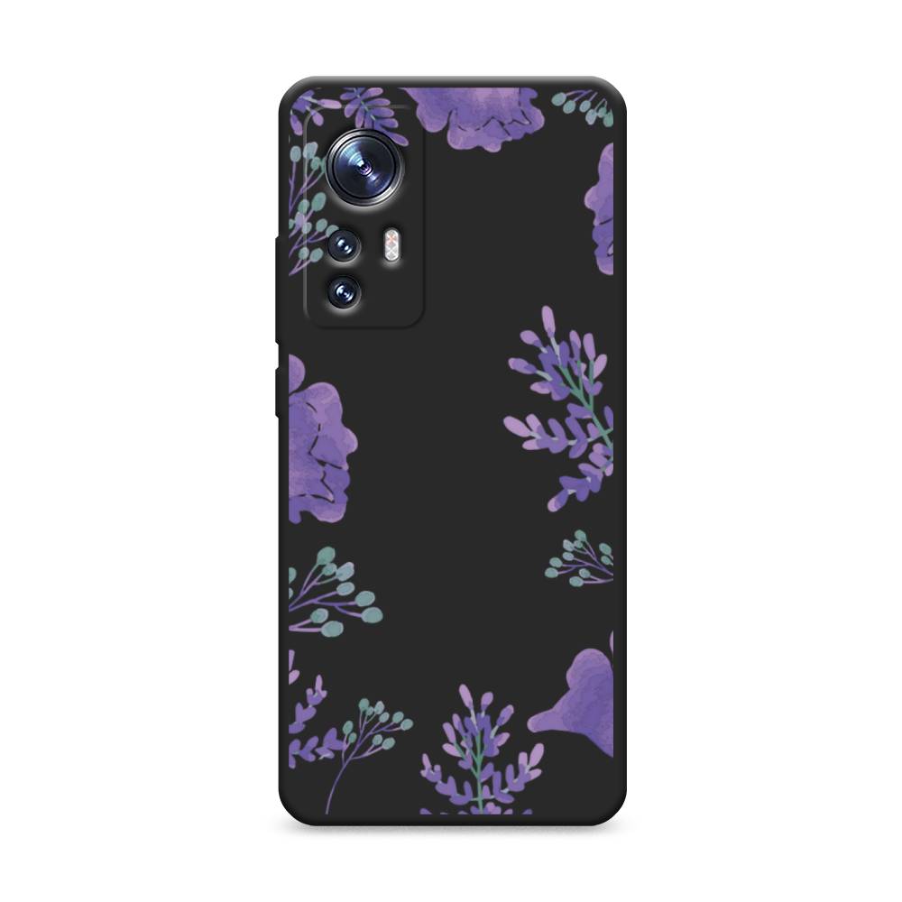

Чехол Awog на Xiaomi 12/12X/12S "Сиреневая цветочная рамка", Разноцветный, 312952-1