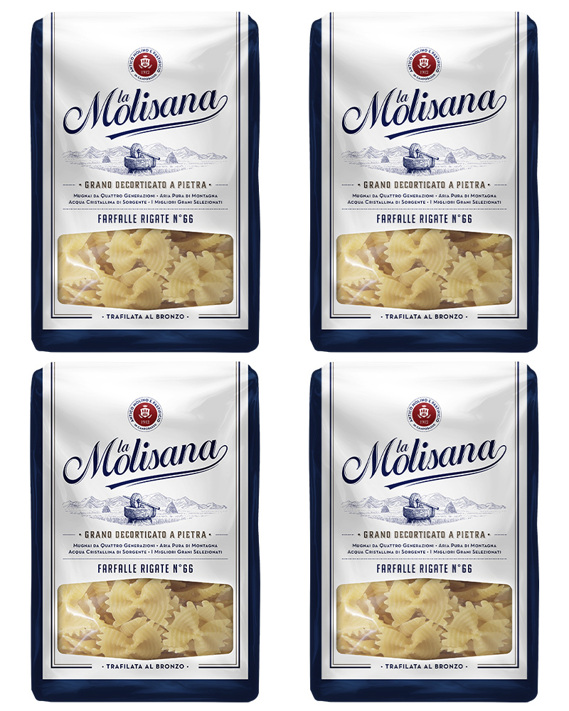 Набор макаронных изделий La Molisana Бантики из твердых сортов пшеницы 500 г - 4 шт