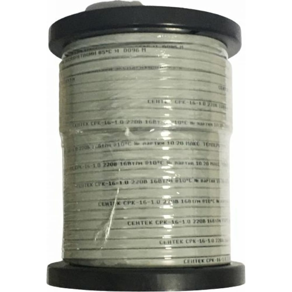 фото Нагревательный саморегулирующийся кабель sentek срк-16-1 16вт/м, сечение 1 мм кв, катушка centek