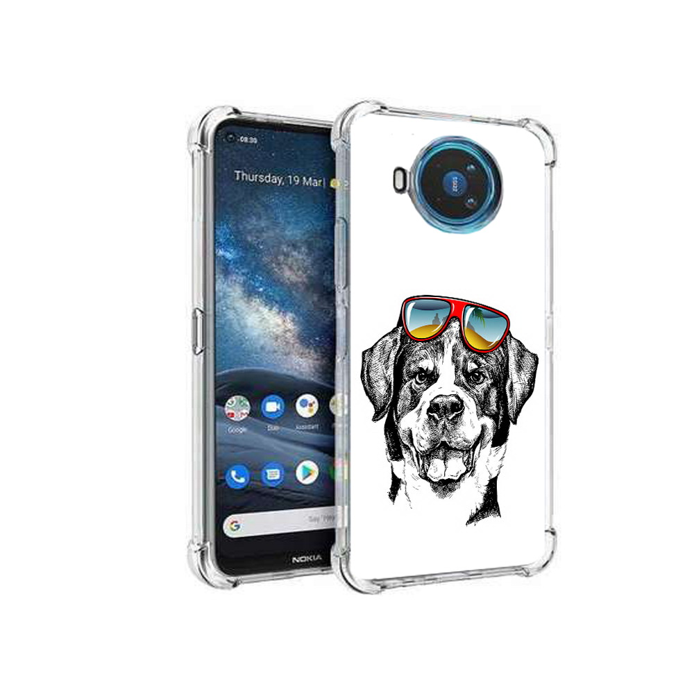 

Чехол MyPads Tocco для Nokia X100 счастливая собака (PT227057.109.631), Прозрачный, Tocco