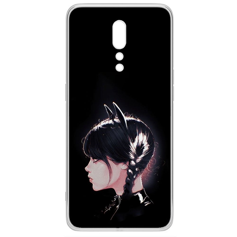 

Чехол-накладка Krutoff Clear Case Уэнсдей Аддамс - Кошка Уэнсдей для Oppo Reno Z