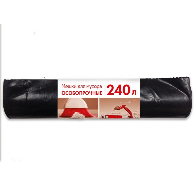 

Концепция быта ПВД, 240 л, 100 мкм, 10шт, черные, 90x135 см