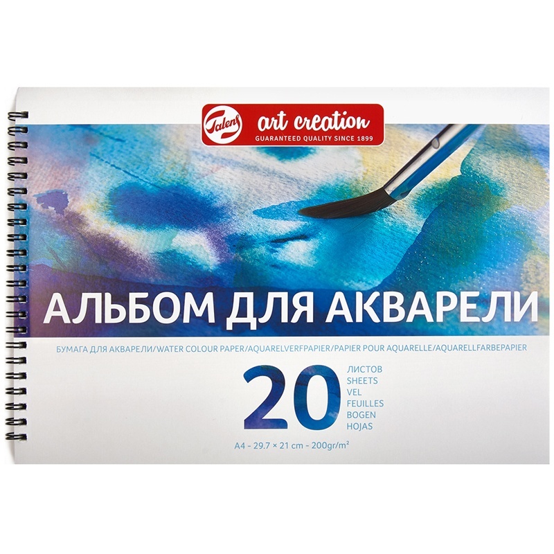 

Royal Talens 20 листов, А4, на гребне "Art Creation", мелкозернистый