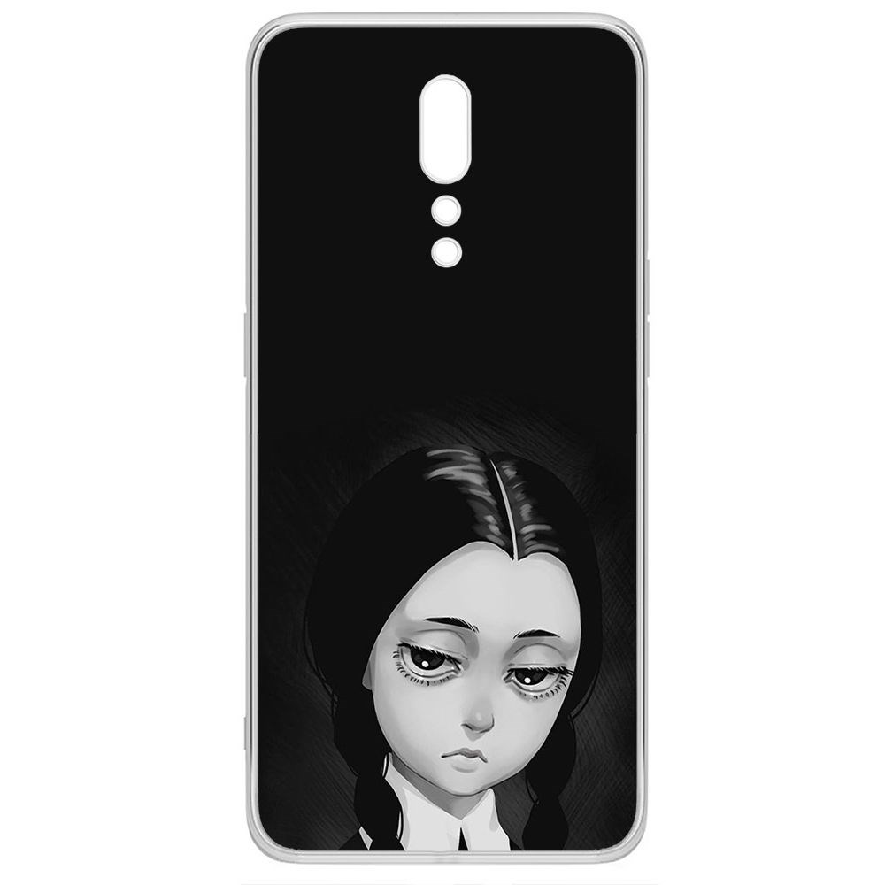 

Чехол-накладка Krutoff Clear Case Уэнсдей Аддамс - Рисованная Уэнсдей для Oppo Reno Z