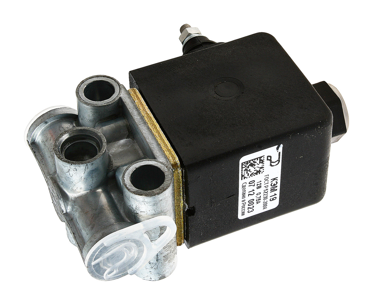 Клапан электромагнитный ЗИЛ 12V в сборе РОДИНА КЭМ 19