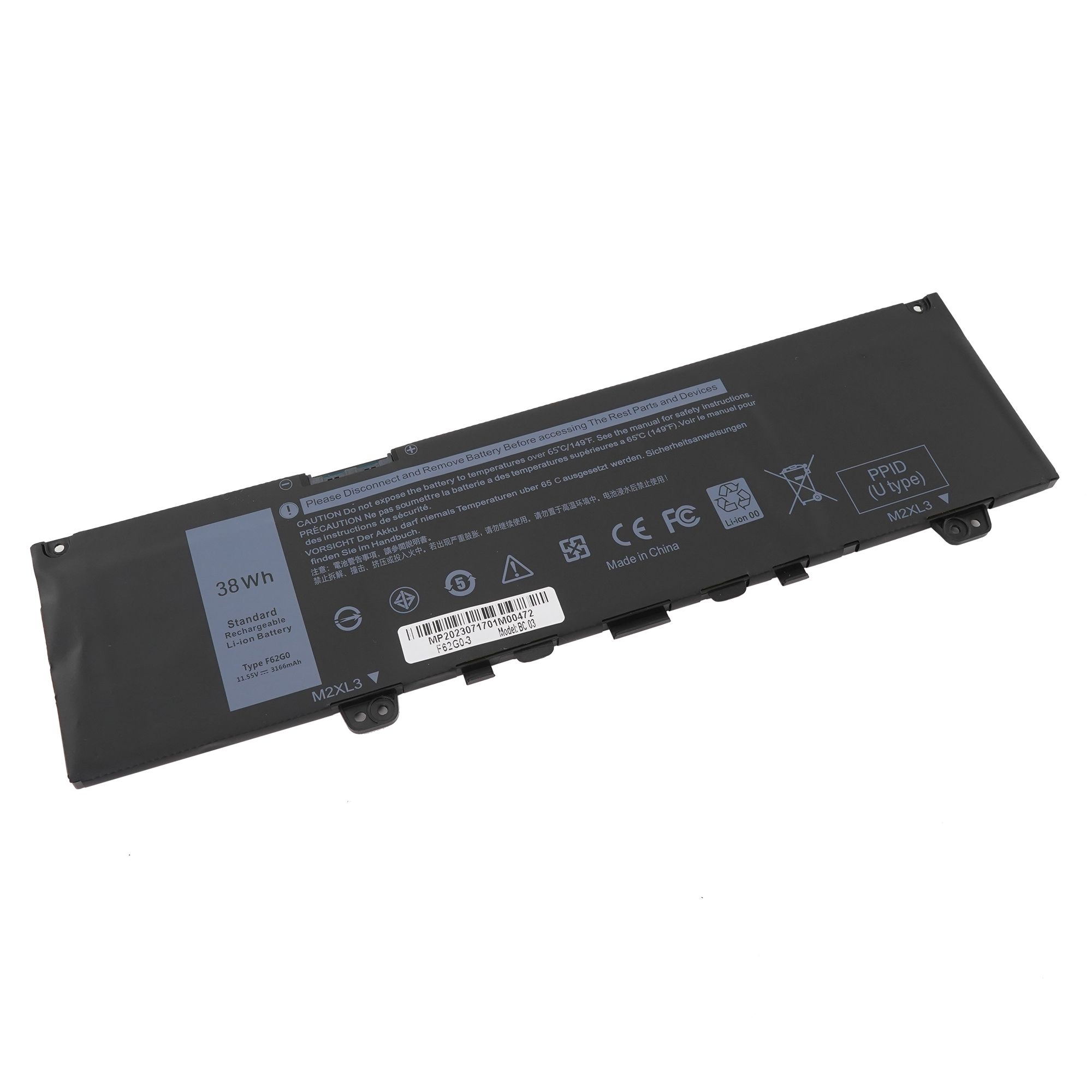 

Аккумулятор для ноутбука Azerty 39DY5 3160 мАч 11.55В 007-2365, 39DY5
