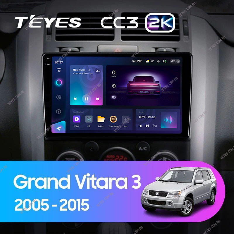 

Штатная магнитола Teyes CC3 2K 4/64 Suzuki Grand Vitara 3 (2005-2015), CC3 2K