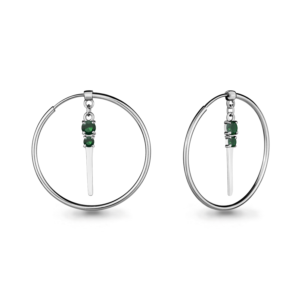 

Серьги из серебра с агатом Aquamarine 4701609_925_р, 4701609_925_р