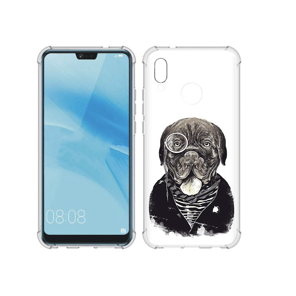 

Чехол MyPads Tocco для Huawei P20 Lite солидный песик (PT130405.51.615), Прозрачный, Tocco