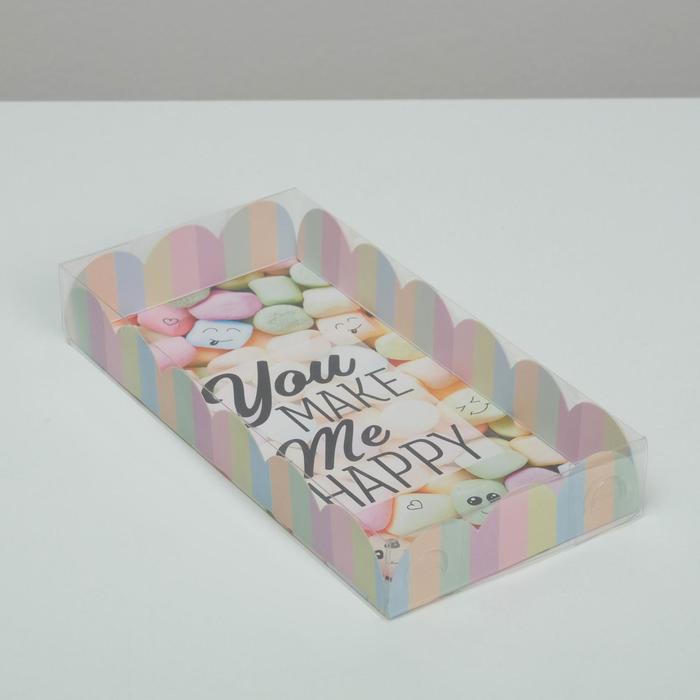 

Коробка для кондитерских изделий Дарите Счастье You make me happy, 21 х 10,5 х 3 см5 шт., Разноцветный