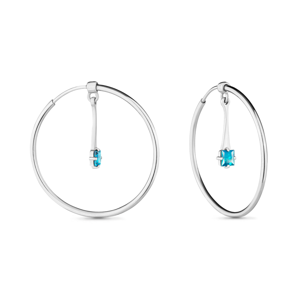 

Серьги из серебра с топазом Aquamarine 4701705_925_р, 4701705_925_р