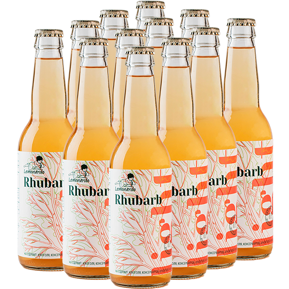 

Натуральный лимонад из ревеня без сахара со стевией / Lemonardo Rhubarb Light, 330мл 12 шт, Rhubarb Light