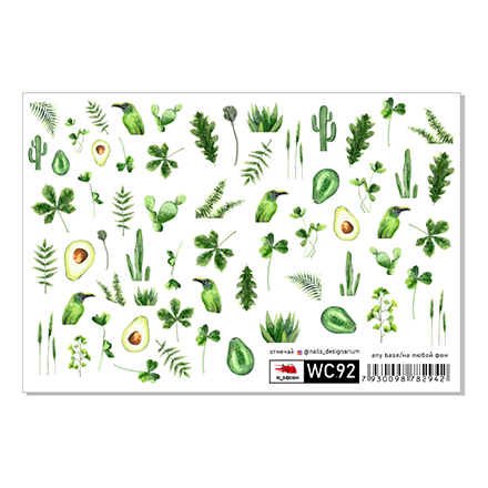 

Набор, N-DESIGN, Слайдер-дизайн WC92, 2 шт., Зеленый