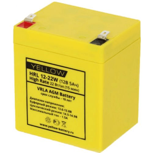 

Аккумулятор для ИБП Yellow Battery А/ч В (HRL 12-22W)