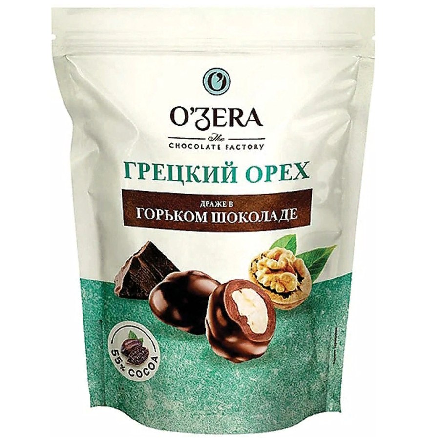 Грецкий орех O'ZERA в горьком шоколаде, 150 г, пакет, КРР108, (2шт.)