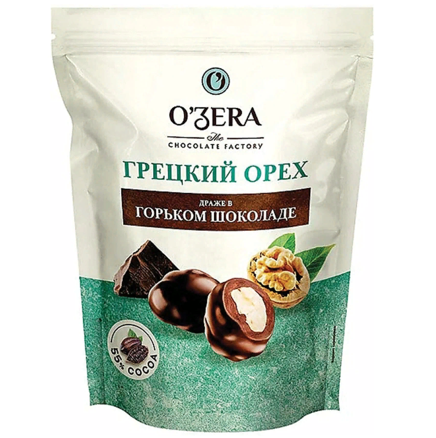 Грецкий орех OZERA в горьком шоколаде 150 г пакет КРР108 2шт 1573₽