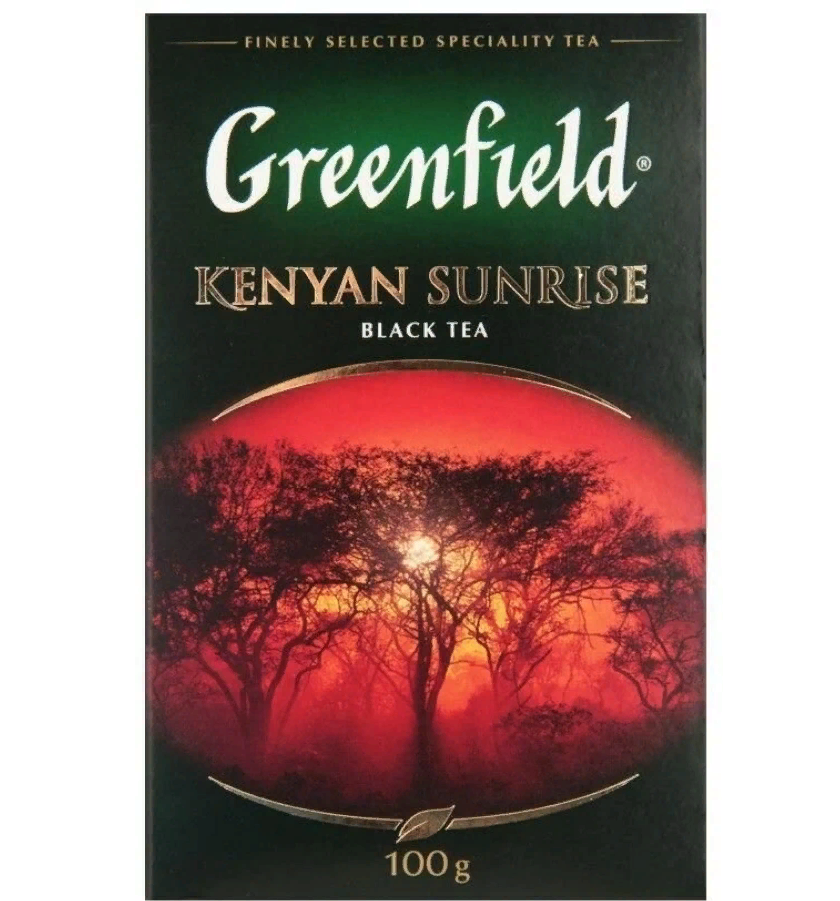 Чай Greenfield Kenyan Sunrise черный листовой, 100г 0487-14, (2шт.)