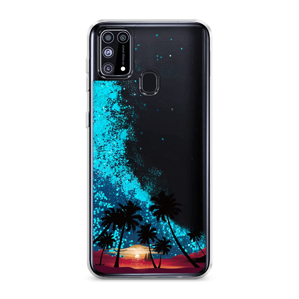 

Чехол Awog на Samsung Galaxy M31 / Самсунг M31 "Закат и пальмы", 2100793-1