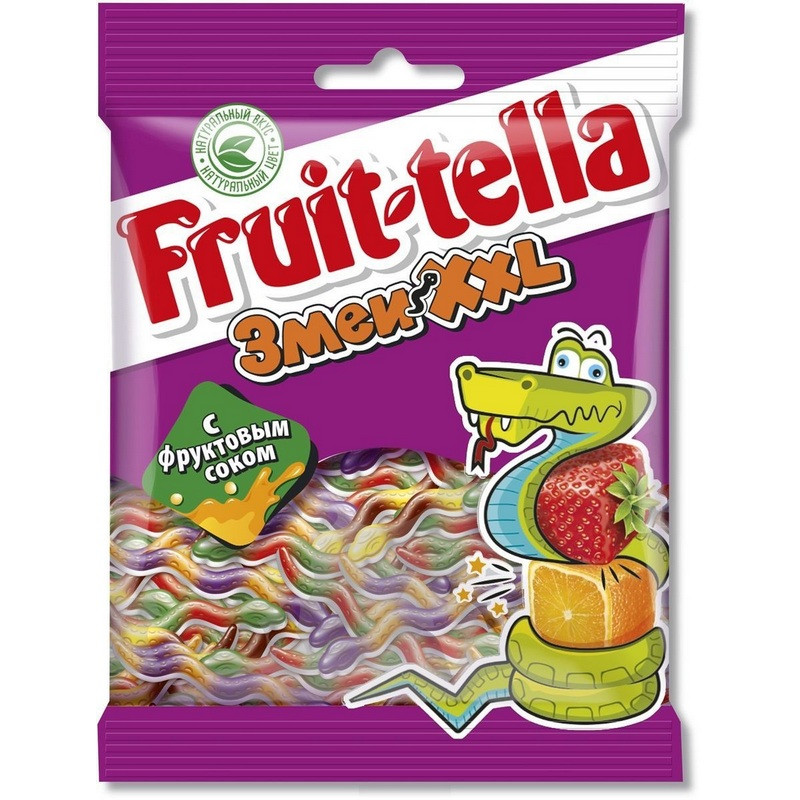 Мармелад Fruittella Змеи XXL 30х70г РУ 8250136, (2шт.)