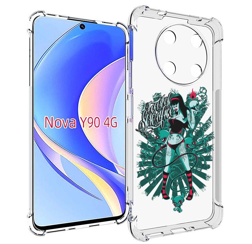 

Чехол MyPads нарисованная девушка в татуировках для Huawei Nova Y90 (CTR-LX1), Tocco