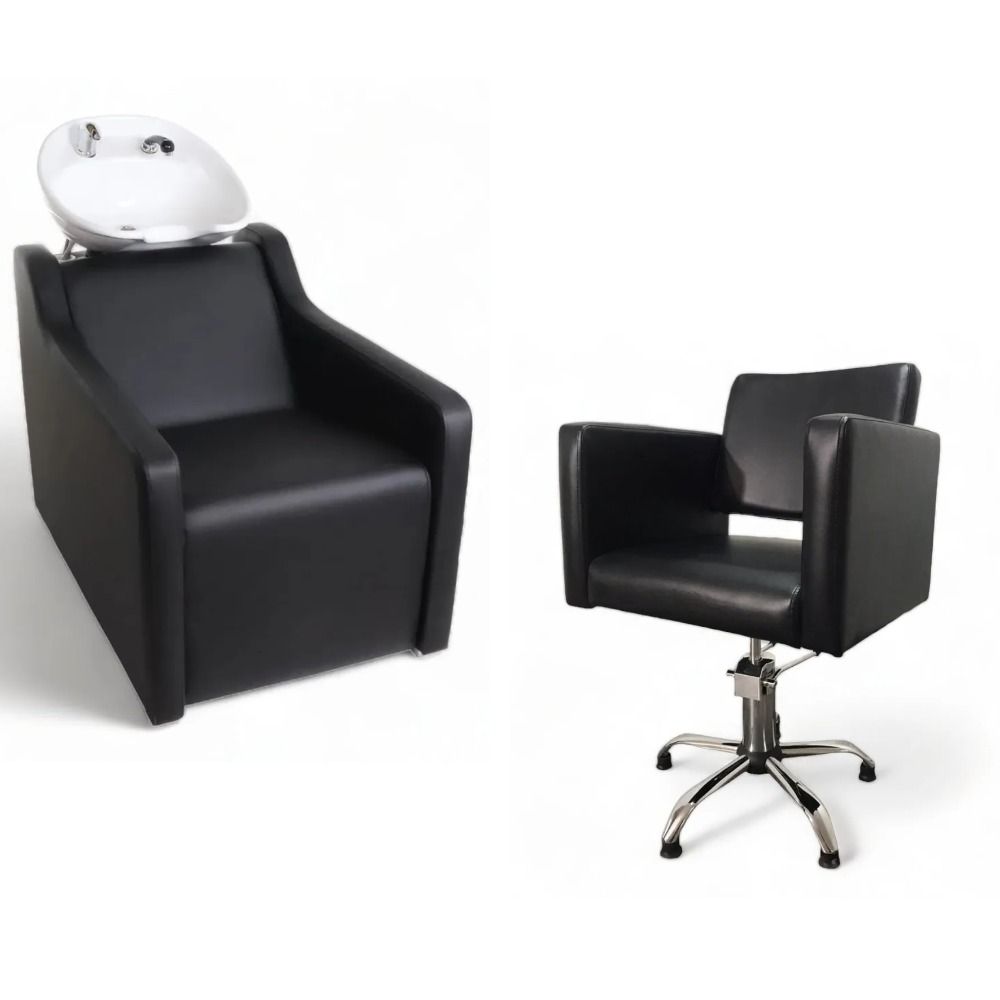 

Парикмахерская мойка Мебель Бьюти Грой, Раковина белая глубокая, кресло 1 шт, Грой