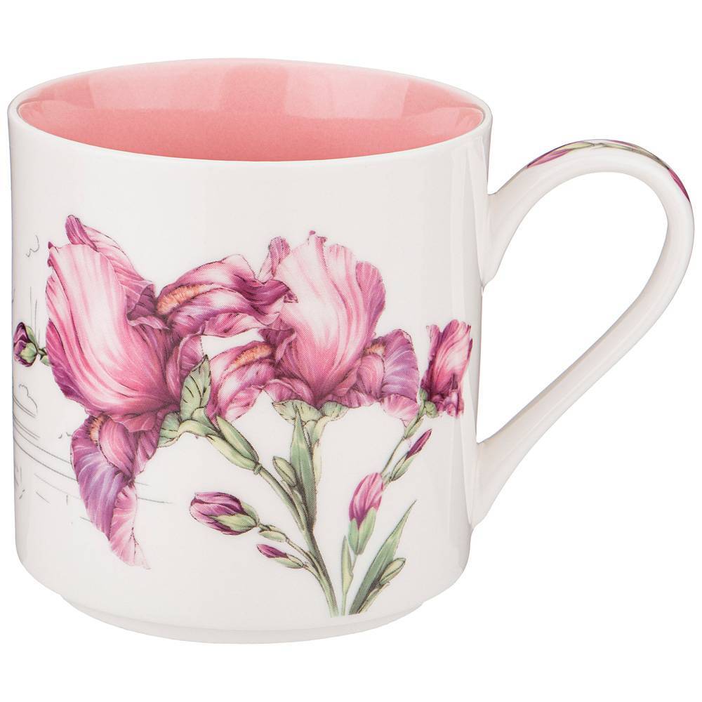 

Кружка Lefard Blossom Ирисы 360 мл белая