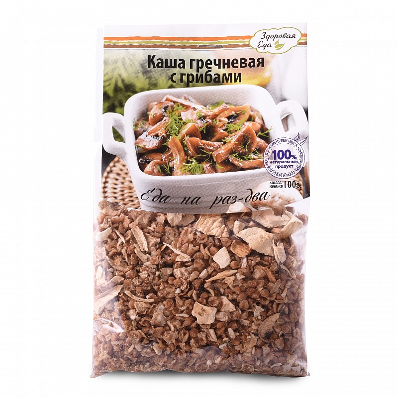 

Каша гречневая с грибами 100 г ("Здоровая Еда")