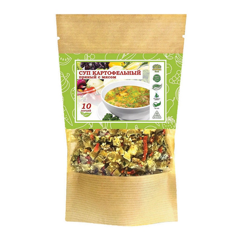 Organic Food Суп картофельный пряный с мясом, 120 гр