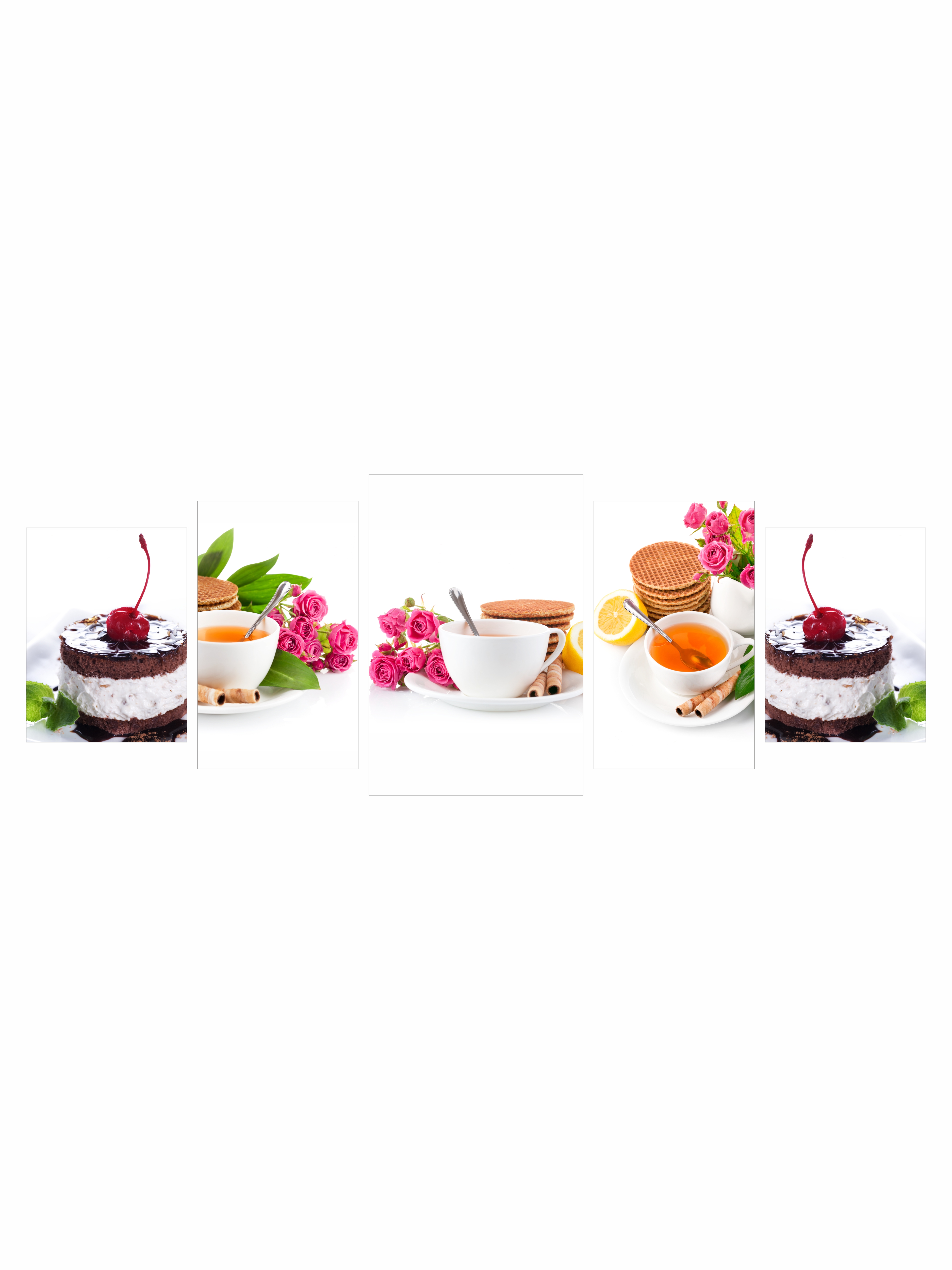 

Модульные картины на экокоже Ultra market KM70 Еда напитки Чай и десерты, Картина модульная