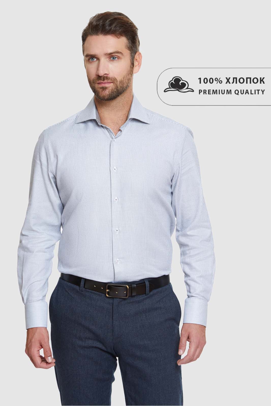 

Рубашка мужская Kanzler 110018W04R022 серая 41/62, Серый, 110018W04R022