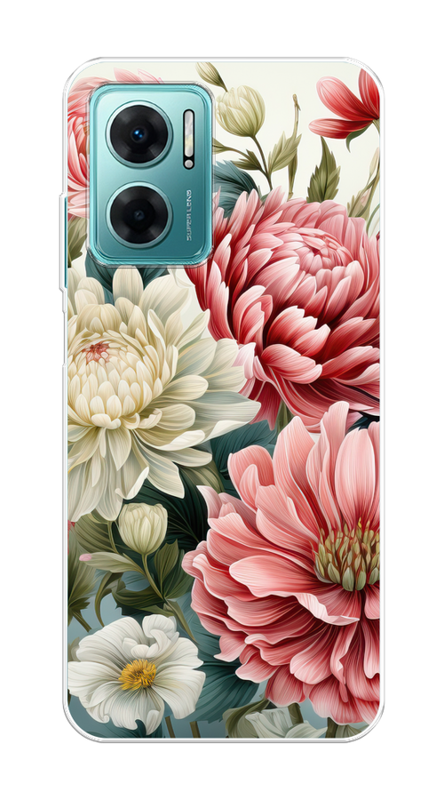 

Чехол на Xiaomi Redmi 10 5G "Садовые цветы рисунок", Розовый;зеленый;белый, 313550-1